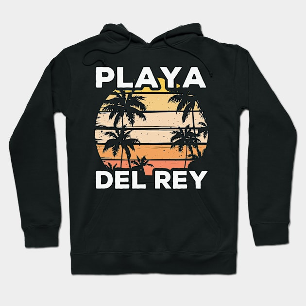 Playa del Rey Beach Tropical Travel Hoodie by ssflower